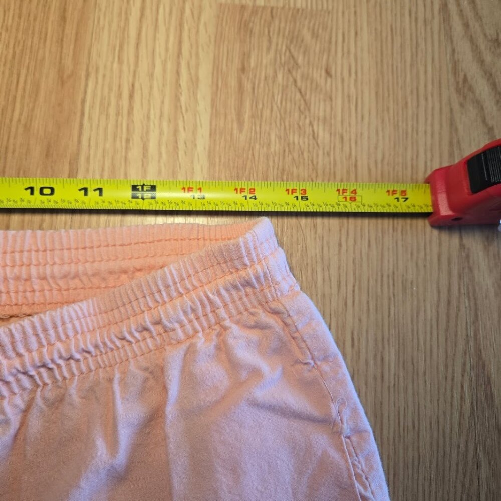 Vintage 80s Taylor II by Sandra Taylor Coral Cotton Jogger Pants Small USA Made - Picture 6 of 7